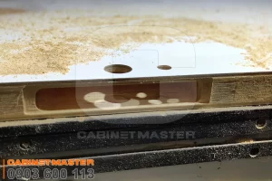 Sản phẩm máy phay bản lề ổ khóa cnc full option | Cabinetmaster
