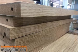Sản phẩm thực tế máy dán cạnh vát nghiêng