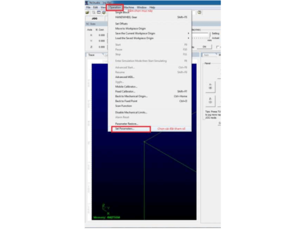 Cách cài đặt thông số NCStudio V8 máy CNC gỗ công nghiệp