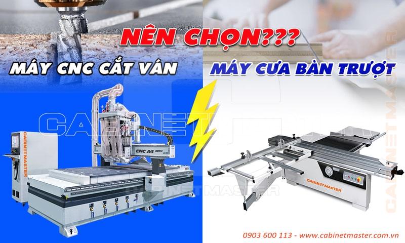 so sánh máy CNC và máy cưa bàn trượt