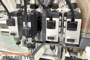 Cụm gia công máy khoan đục ổ khóa bản lề CNC | CABINETMASTER