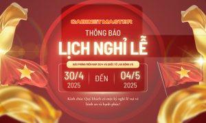 Thông báo lịch nghỉ lễ 30/4 - 1/5 năm 2025