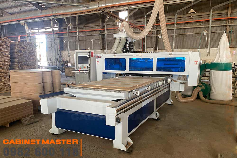 Máy CNC nesting 1325 1 đầu thay dao có cụm khoan - NEST R1BP
