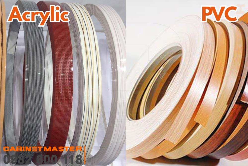 Phân biệt chỉ dán cạnh acrylic và PVC