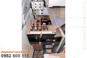 Cụm gia công mặt dưới Máy Khoan 6 Mặt 2 Đầu Khoan Kép Thay Dao