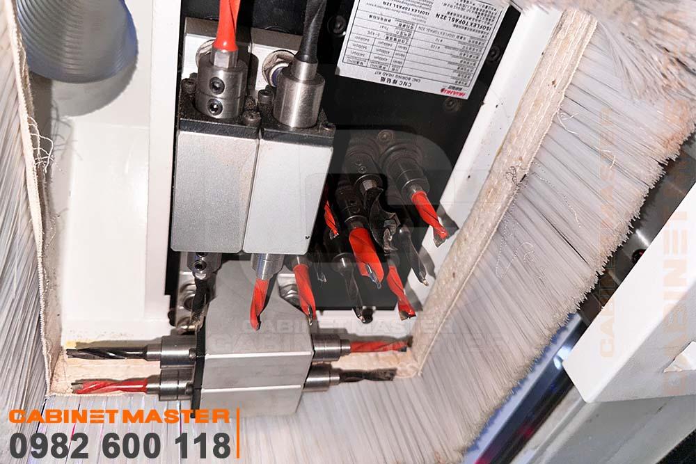 Cụm Khoan Máy Khoan 6 Mặt 2 Đầu Khoan Kép Thay Dao
