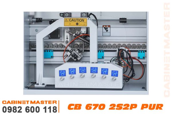 Cụm bo góc máy dán cạnh 9 chức năng keo PUR/EVA
