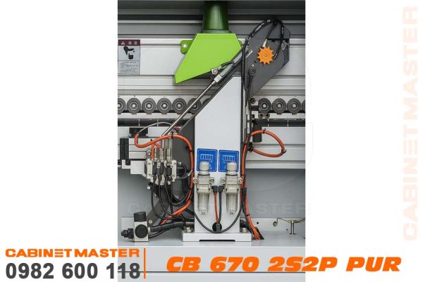 Cụm cắt đầu đuôi máy dán cạnh keo EVA/PUR