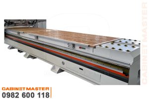 bàn làm việc hút chân không máy cnc 4 đầu độc lập 2 bàn thay dao