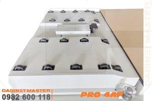 bàn rulo hỗ trợ đưa phôi máy cnc gỗ 4 đầu
