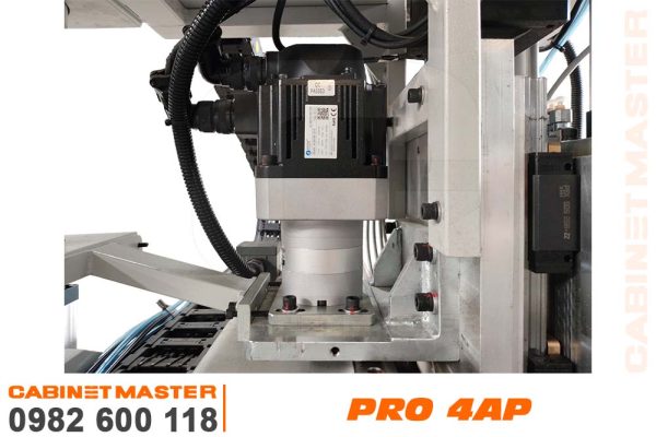 động cơ serco trục x máy cnc gỗ 4 đầu