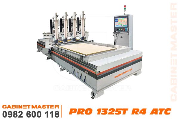 Máy CNC 4 đầu độc lập 2 bàn thay dao tự động