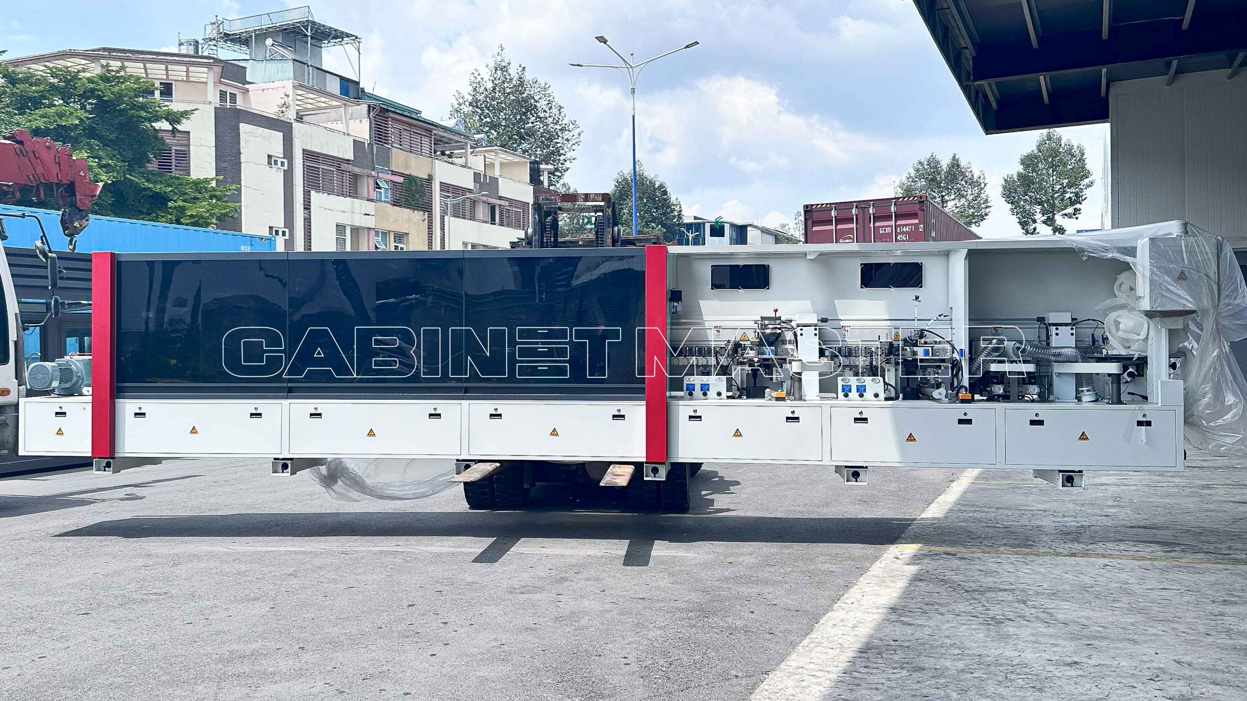 Máy dán cạnh keo PUR tích hợp nồi PUR rời | Cabinetmaster