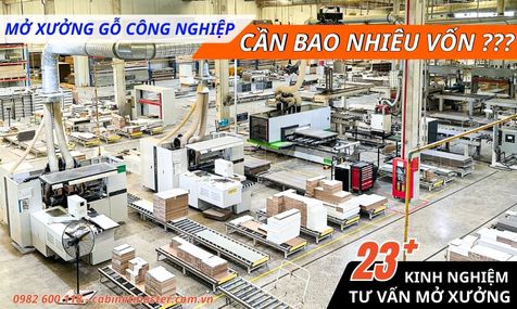 Mở xưởng gỗ công nghiệp cần bao nhiêu vốn| CABINETMASTER