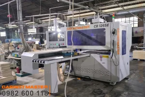 Máy khoan cnc 6 mặt 2 đầu khoan tại xưởng khách hàng 1