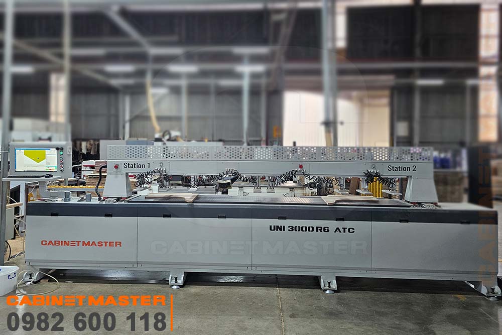 Máy khoan tay nắm ổ khóa bản lề cửa CNC