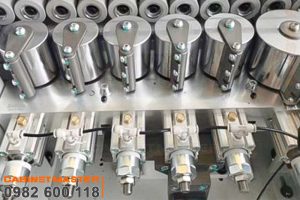 Rulo ép chỉ máy dán cạnh laser kết hợp nồi keo PUR/EVA