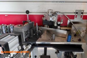 cụm lăn keo pur máy dán cạnh tích hợp khoan ngang