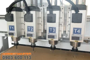 Đầu gia công Máy CNC router nesting 4 đầu