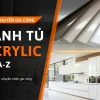 Chuyền máy làm cánh acrylic từ A-Z cho xưởng nhận gia công